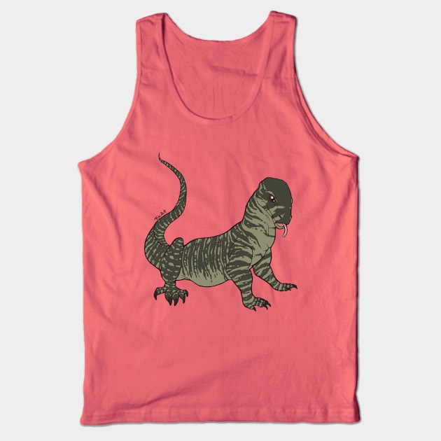 Lace Monitor Tank Top by TaksArt